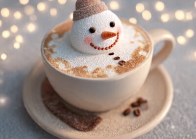 Skinny Snowman Latte: your choice of sugar free flavor
