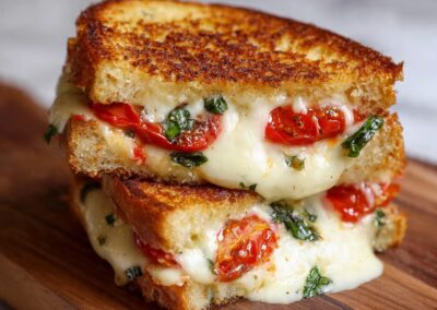 Caprese grill cheese