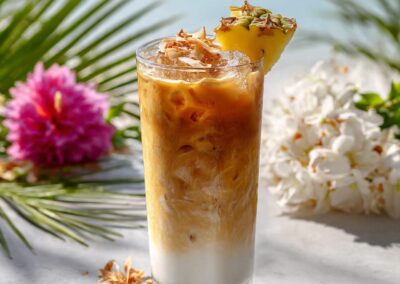 Macadamia nut coconut latte