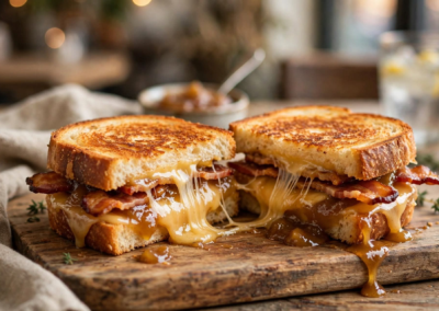 Apple Gouda Bacon Grilled Cheese